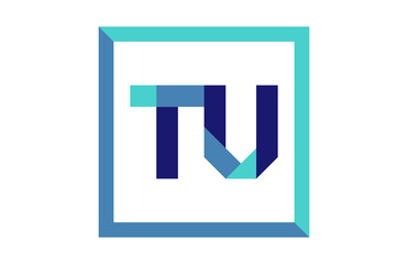 TU Square Ribbon Letter Logo