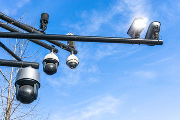 CCTV camera in city
