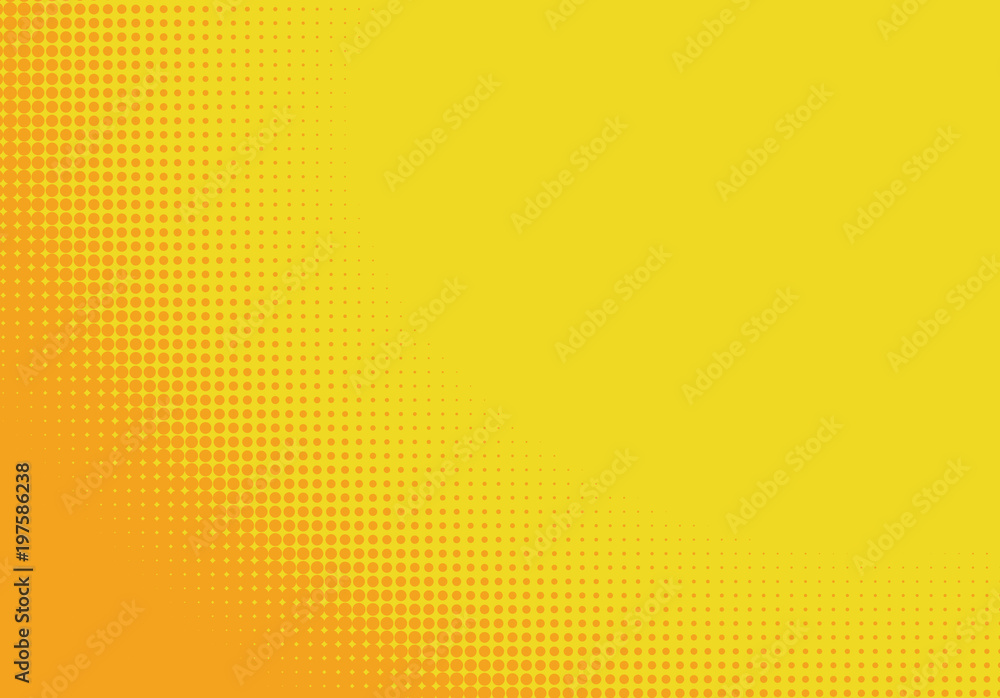 Poster pop art styled halftone retro background with comic dots