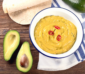 Mexican sauce guacamole