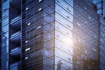 Fototapeta premium The modern office close-up is in the city of China