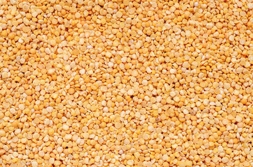 background of beans (pea), top view