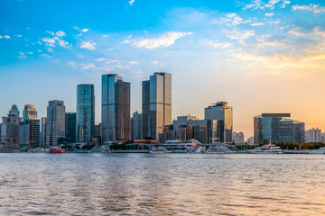 Fototapeta premium Szanghaj nabrzeże statku wycieczkowego Bund