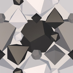 Polygon generate backdrop. Vector illustration. Seamless pattern background