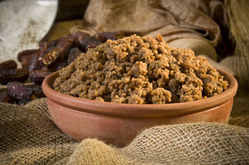 Hunaini, Saudi Arabian Traditional Sweets Made of Dates and Saj Bread