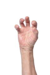 Hand of senior woman