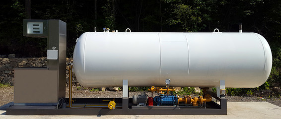 Gas station fuel tank
