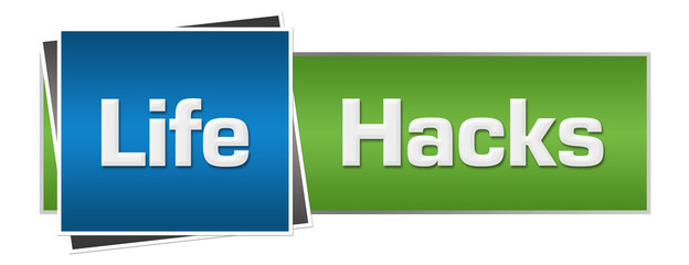 Life Hacks Green Blue Horizontal  © ileezhun