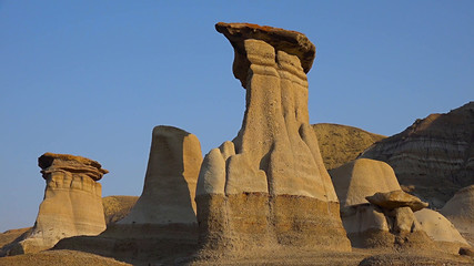 Drumheller Alberta Badlnds Hoodoos Sandstone Formations