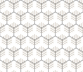 Vector seamless geometric pattern. Classic Chinese ancient fully editable ornament