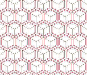 Vector seamless geometric pattern. Classic Chinese ancient fully editable ornament