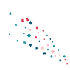 Festive Background with Colorful  flowers. Feminine Pattern for Postcard, Print, Banner or Poster. Small Pretty  flowers For Party Decoration, Wedding, Birthday or Anniversary Invitation. 