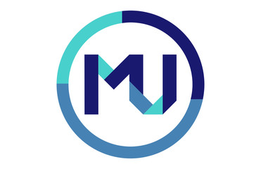 MU Global Blue Ribbon letter Logo