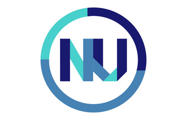 NU Global Blue Ribbon letter Logo