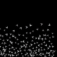 Vector Confetti Background Pattern. Element of design. Colorful arrows on a black background