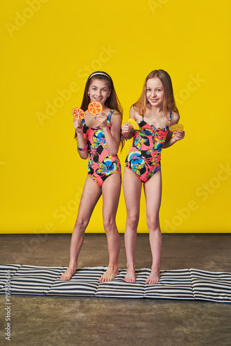 Teenagers posing bikini #2