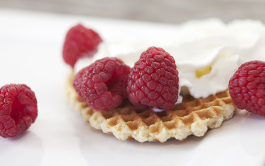galette fruits rouge et crème fraiche