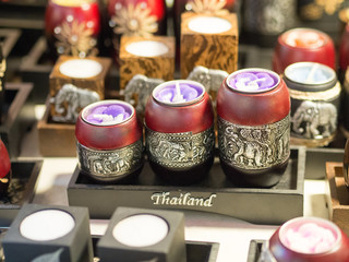 Thai souvenir candle