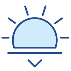 Sonnenuntergang Vector Icon