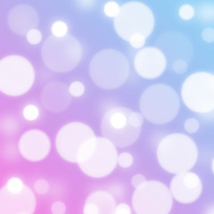Obraz premium Abstract blue and pink bokeh lights for background , illustration.