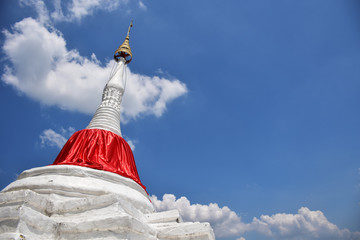leaning stupa at Koh Kret, The island on Chaophraya river. one of landmarks here beside pottery...