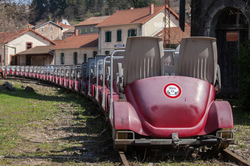 Train de vélo-rails