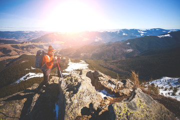 Climber on top.