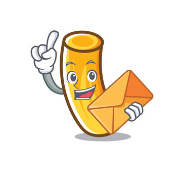 recommend clip art: With envelope tortiglioni pasta character cartoon