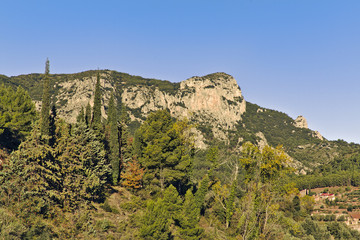 Mountain peaks of Penascabia mountain range