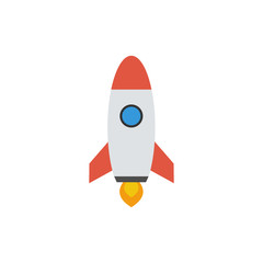 Rocket vector icon. Start Up Concept Symbol Space Roket Ship