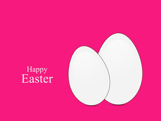 illustration of elements of Easter background