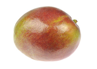 Mango. Single sweet ripe fruit isolated on white background