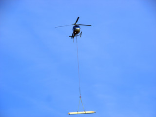 Helicopter transport beam