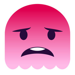 Emoji besorgt - pinker Geist