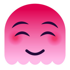 Emoji glücklich - pinker Geist