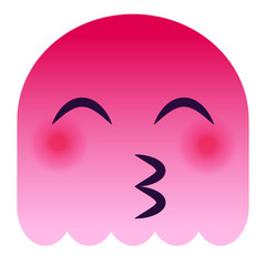 Emoji Kussmund - pinker Geist