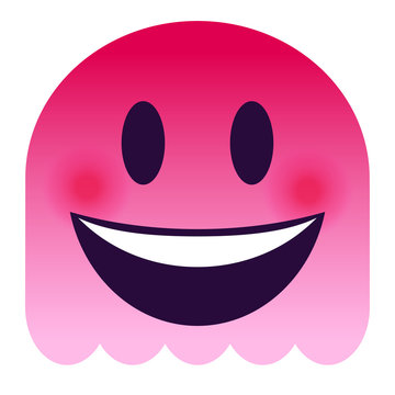 Emoji lachend - pinker Geist