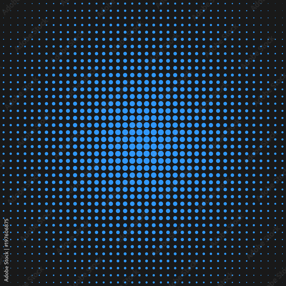 Poster retro abstract halftone circle pattern background design