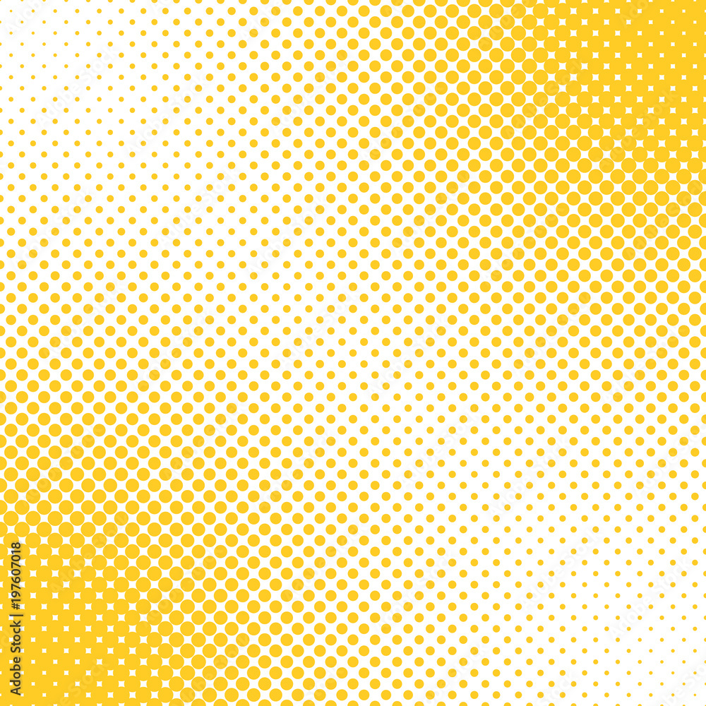 Poster geometrical halftone dot pattern background - vector graphic design from circles in varying sizes