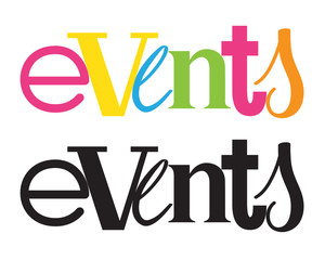 EVENTS custom letters icon