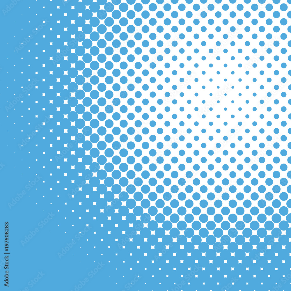 Poster halftone dot pattern background template - abstract vector graphic