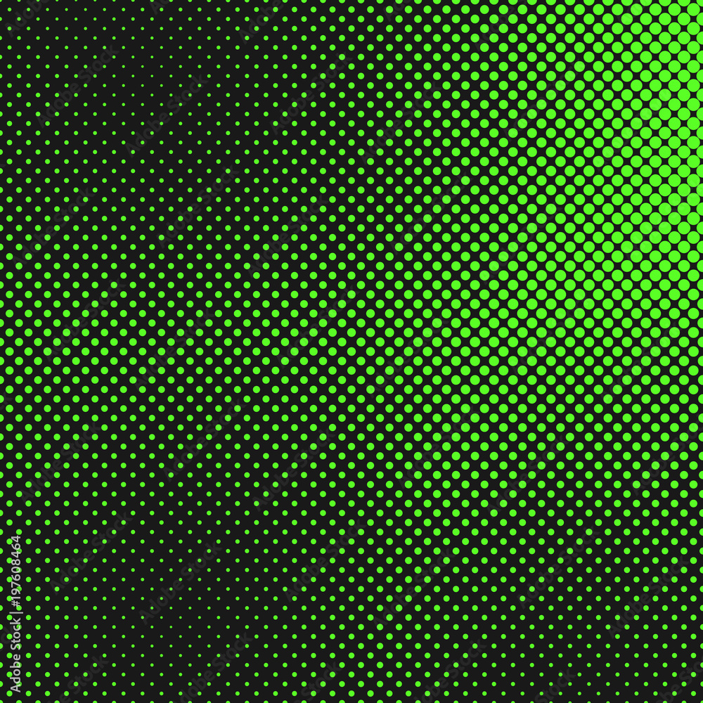 Poster halftone dot background pattern template - abstract vector graphic