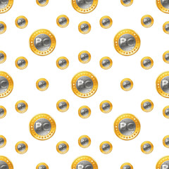 бесшовный фон биткоин
