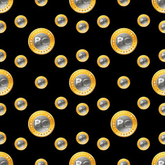 бесшовный фон биткоин