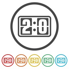 Scoreboard icon, 6 Colors Included