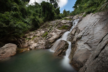 waterfall in national park of Thailand(Nan Toei Waterfall) 