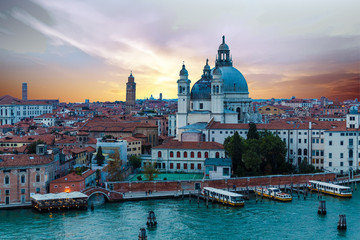 Naklejka premium Sunset in Venice