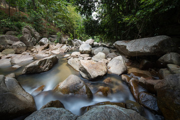 waterfall in national park of Thailand(Nan Toei Waterfall) 