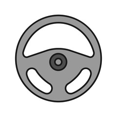 Car rudder color icon