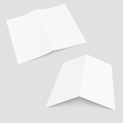 Blank of brochure, journal or booklet. Vector.